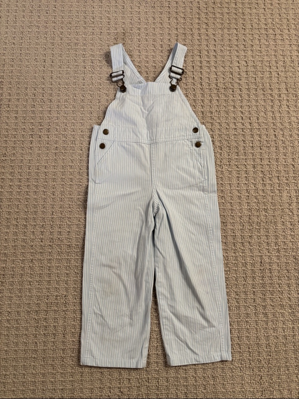 Beaufort Bonnet Company Chapman Choo Choo overalls with blue ticking stripe